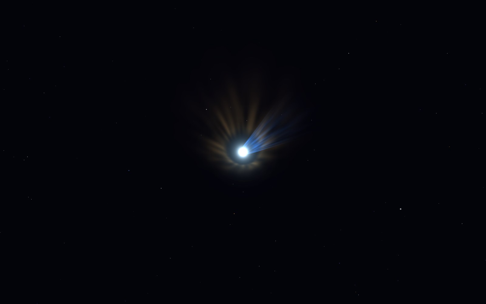 2I/Borisov, 3D artist's impression, from another angle