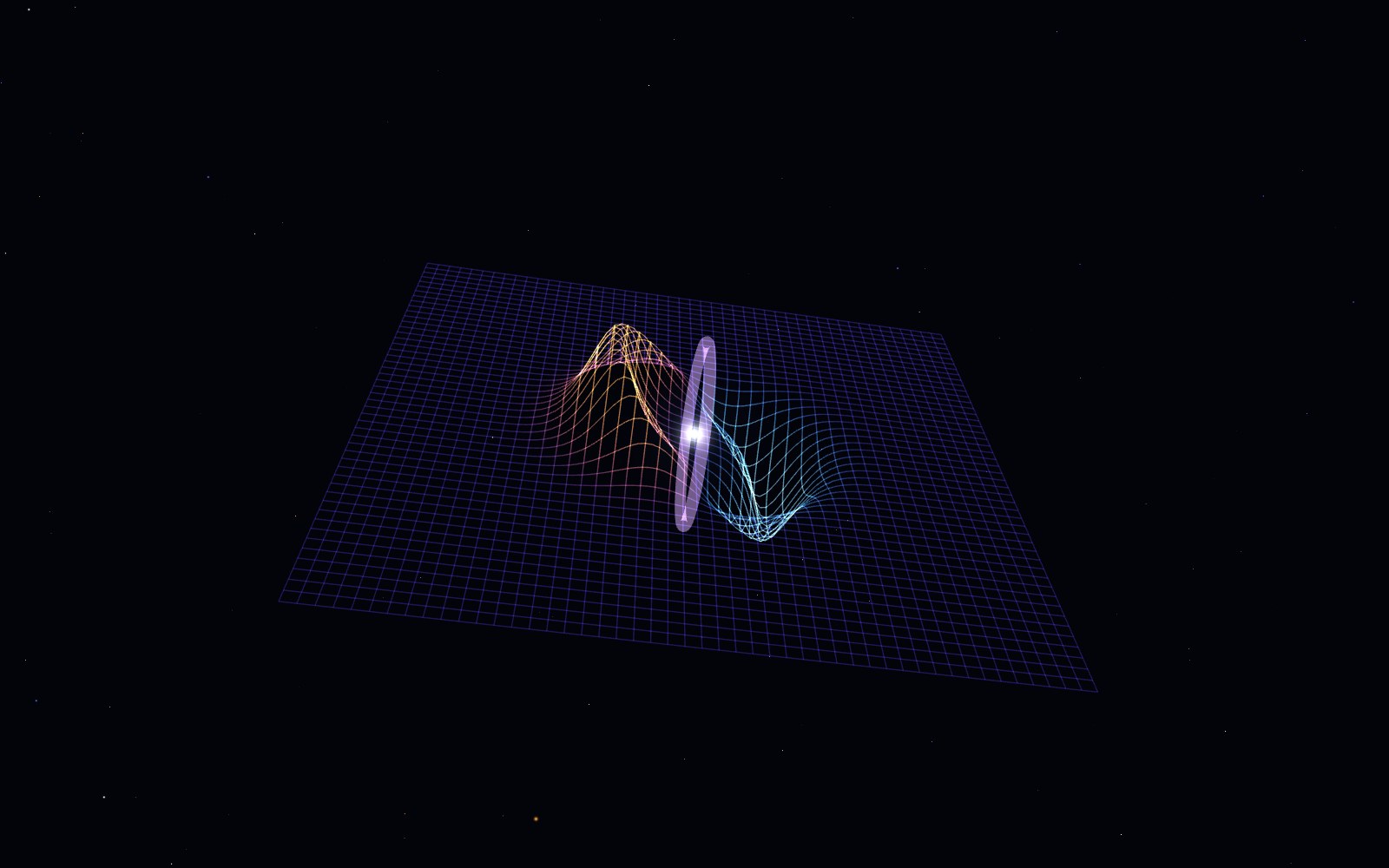 Alcubierre drive, 3D artist's impression