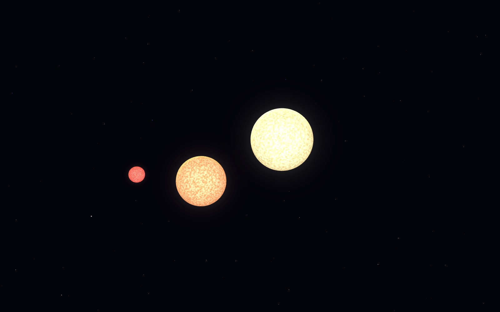 Alpha Centauri, 3D artist's impression, close-up
