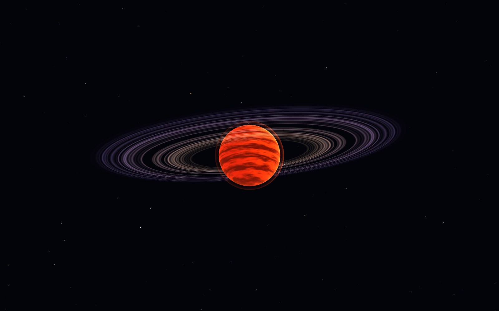Beta Pictoris b, 3D artist's impression, from another angle