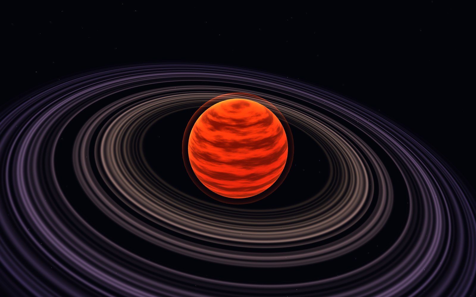 Beta Pictoris b, 3D artist's impression, close-up