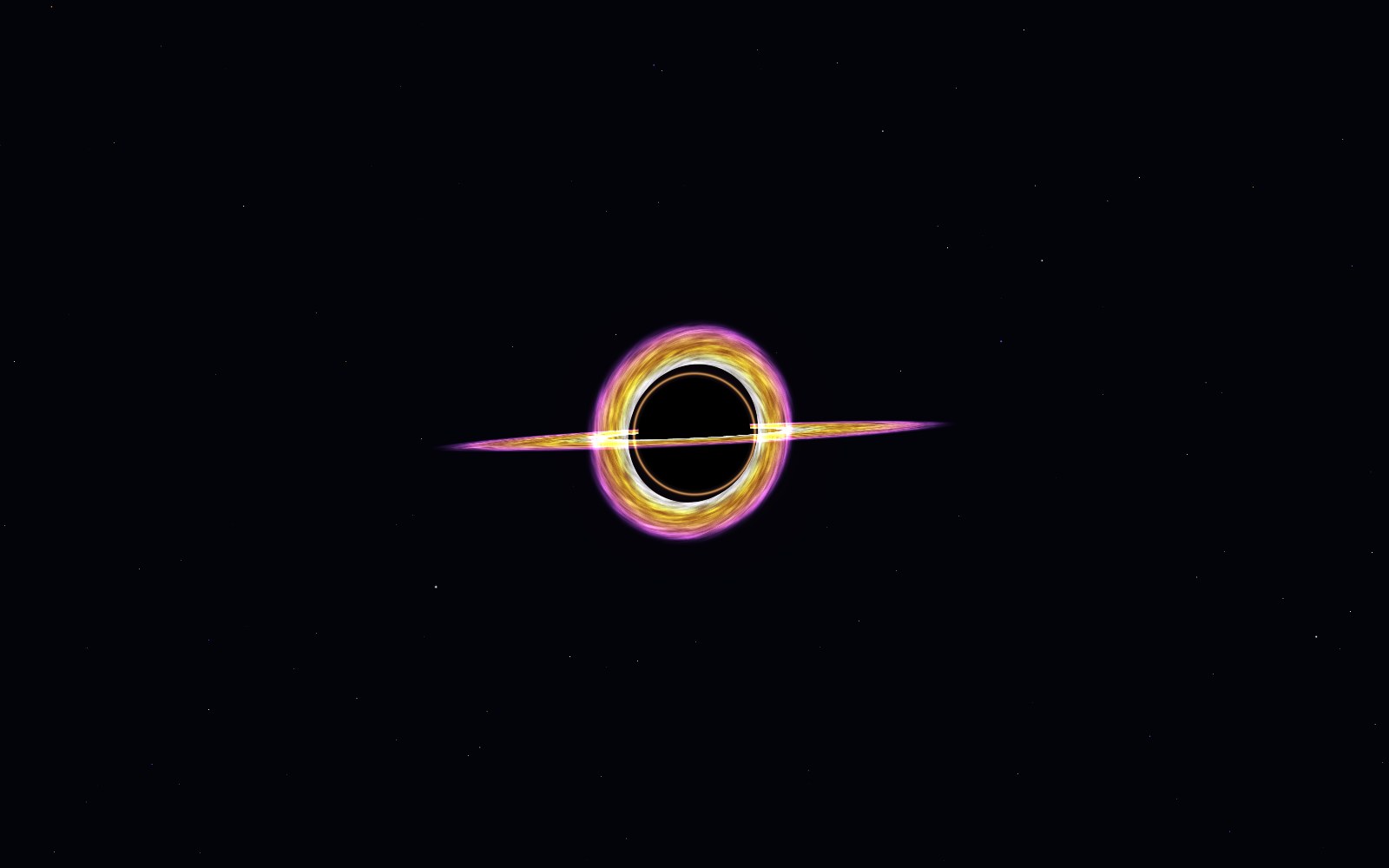 Black holes, 3D artist's impression