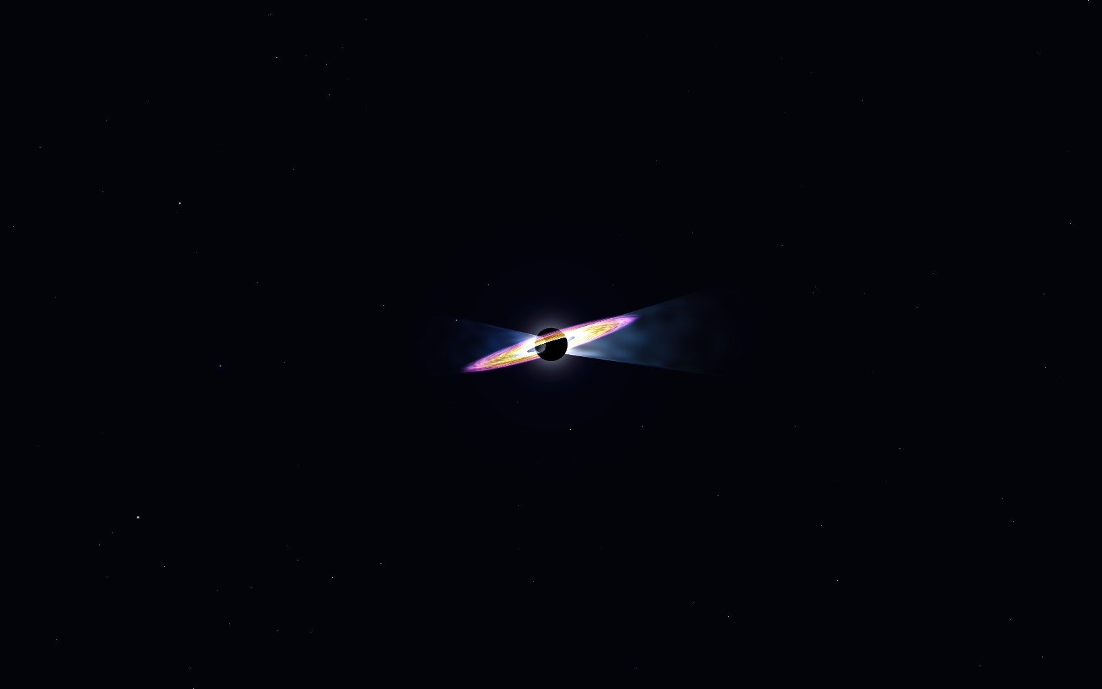 Blazar, 3D artist's impression, from another angle