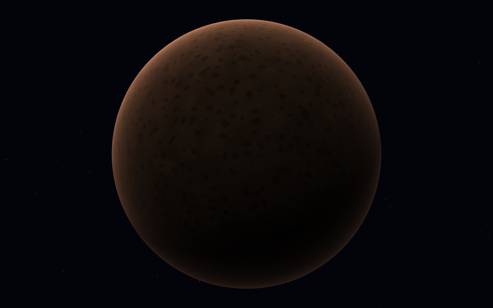 Callisto, 3D artist's impression, close-up