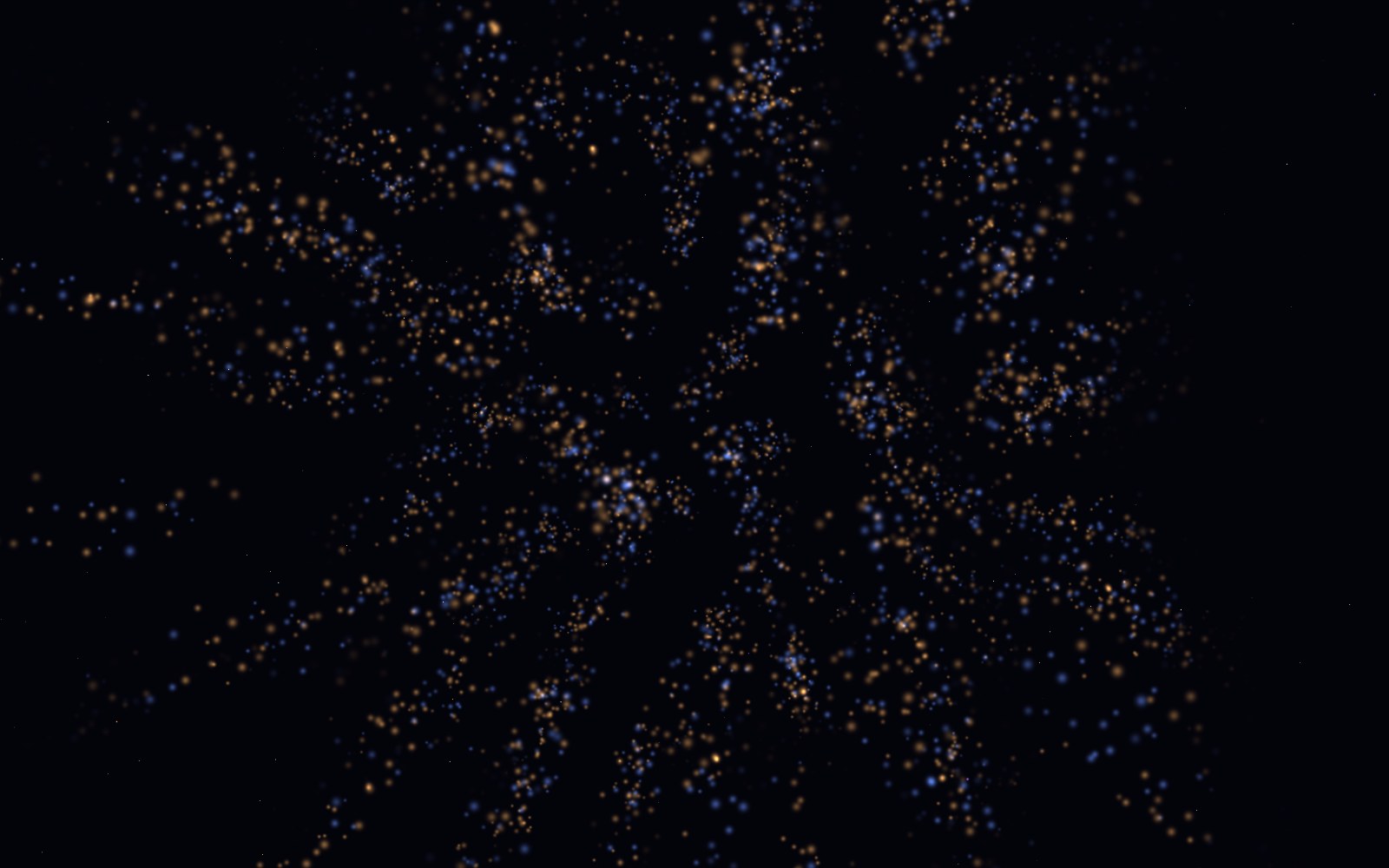 Dark energy, 3D artist's impression, close-up