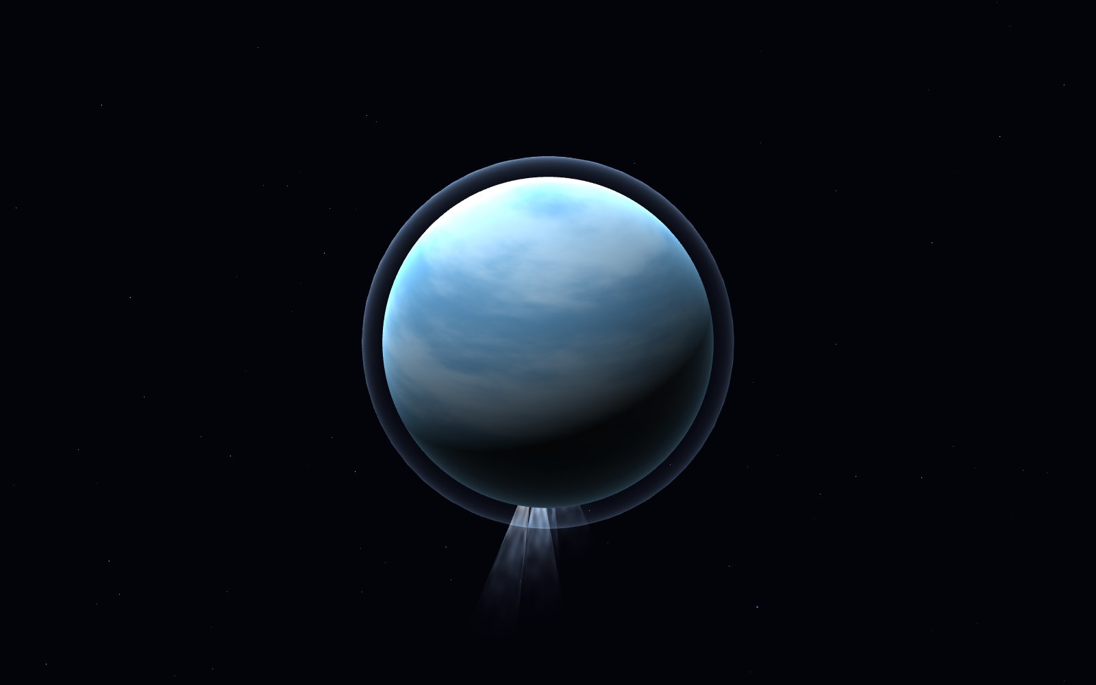 Enceladus, 3D artist's impression, close-up