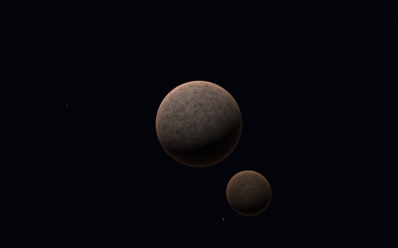 Eris, 3D artist's impression, close-up