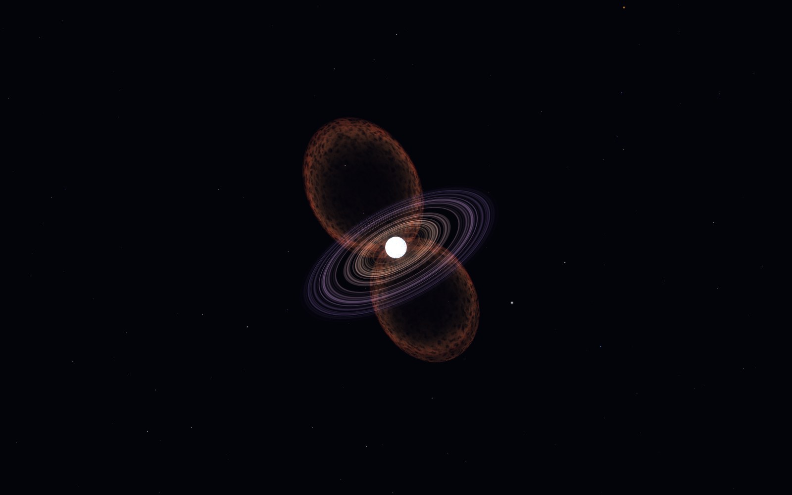 Eta Carinae, 3D artist's impression