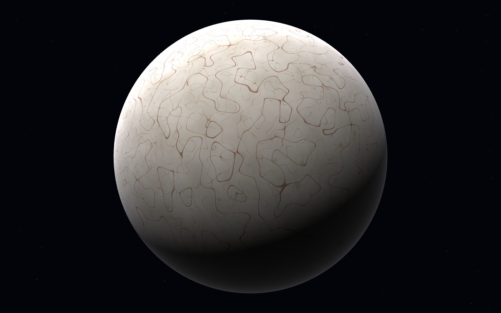 Europa, 3D artist's impression, close-up
