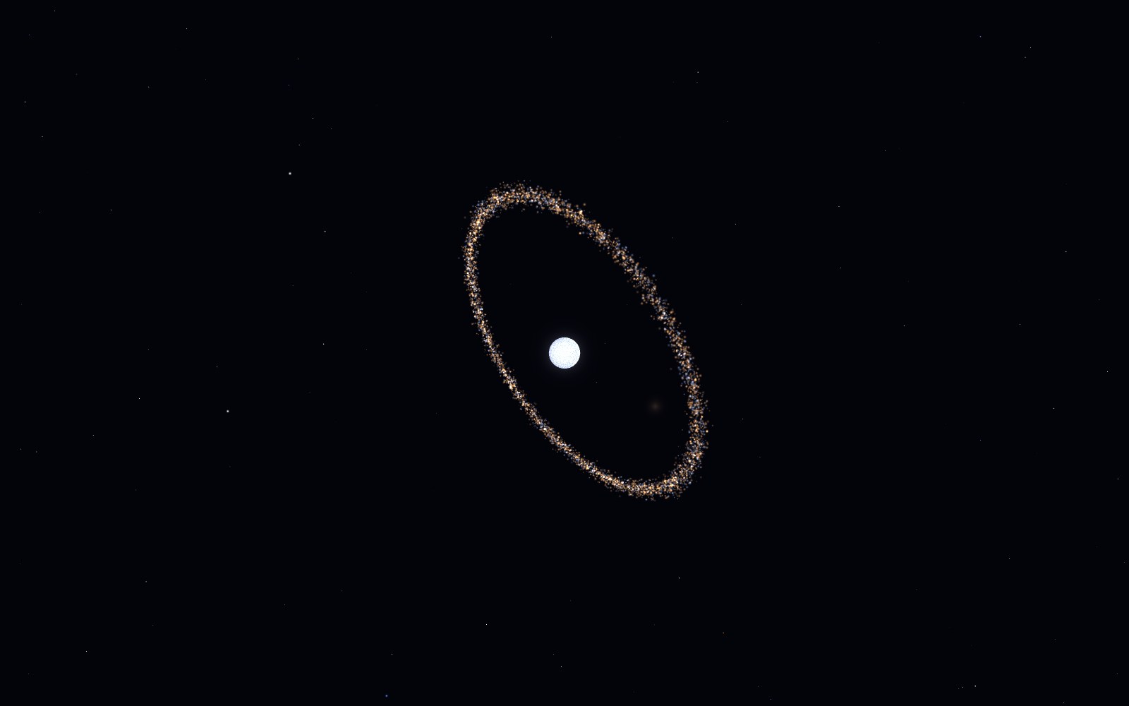 Fomalhaut b, 3D artist's impression, from another angle