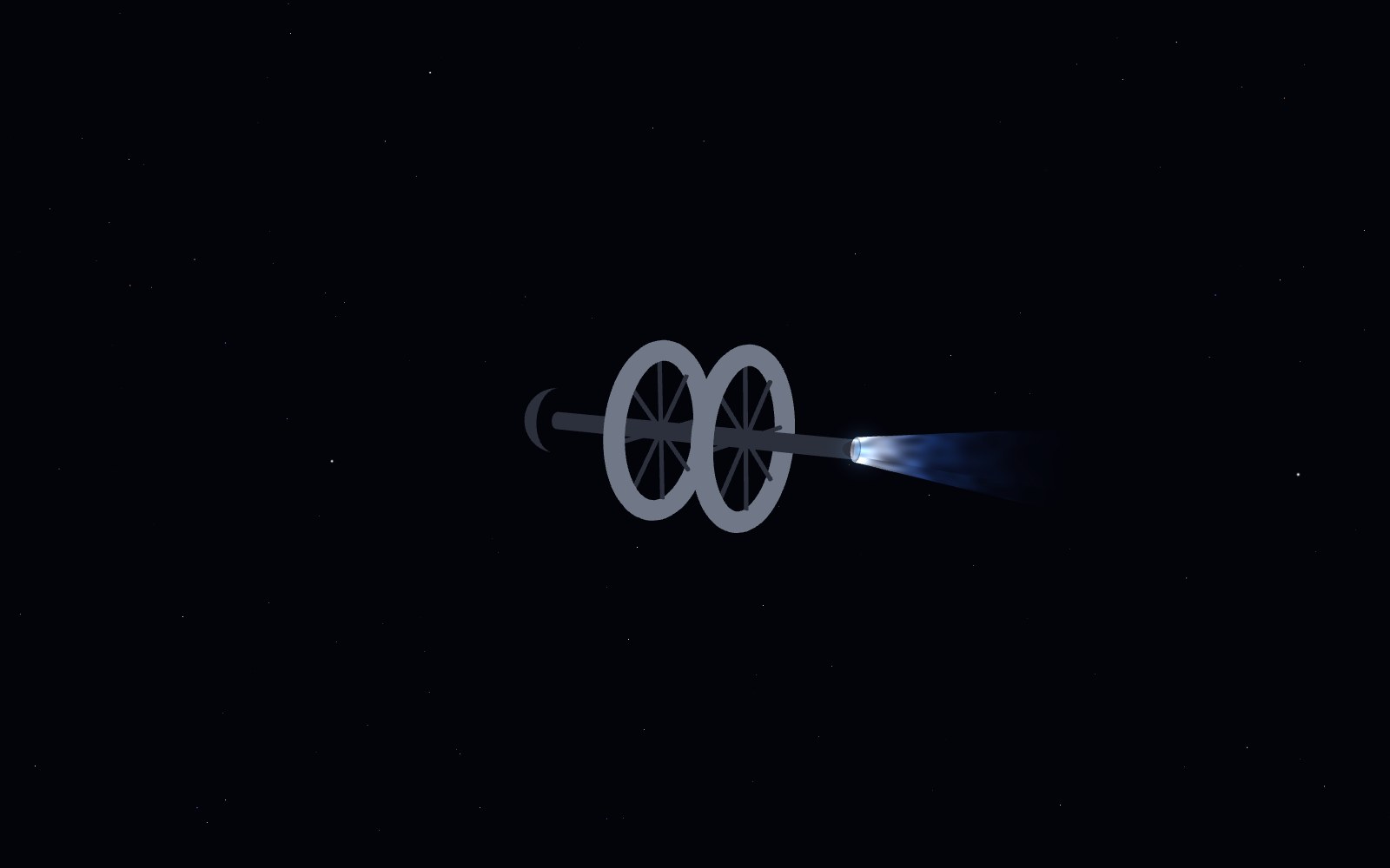 Generation ship, 3D artist's impression, from another angle