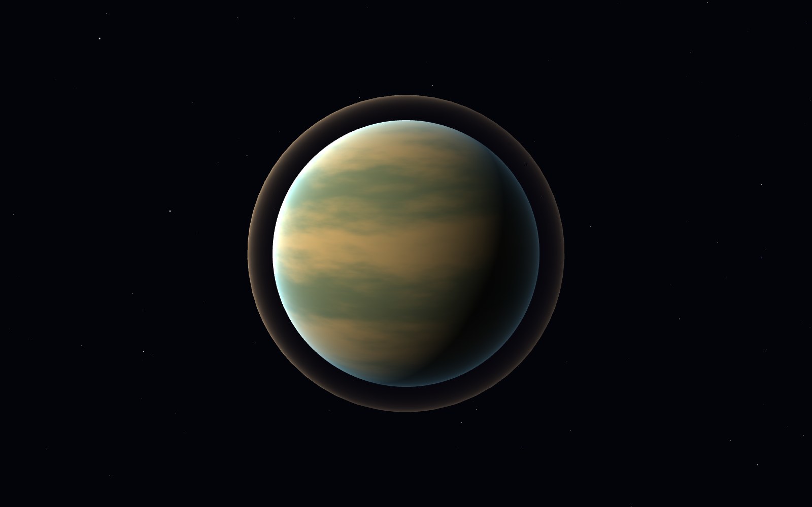 GJ 1214 b, 3D artist's impression