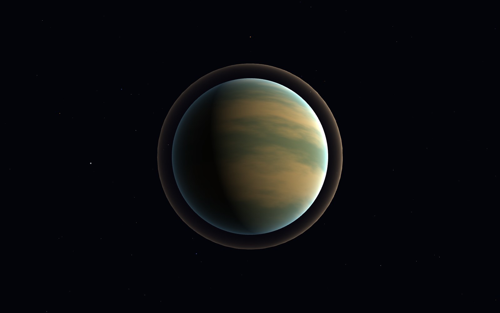 GJ 1214 b, 3D artist's impression, from another angle