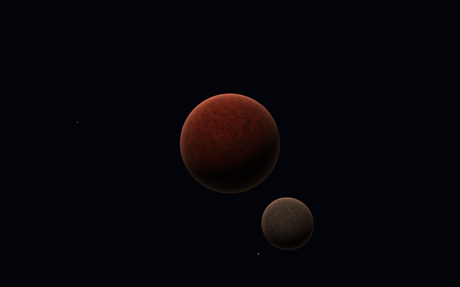 Gonggong, 3D artist's impression, close-up