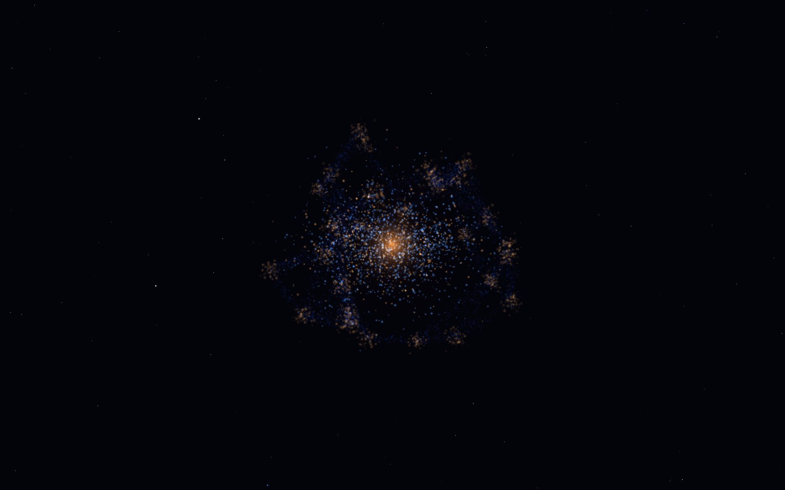 The Great Attractor, 3D artist's impression, from another angle