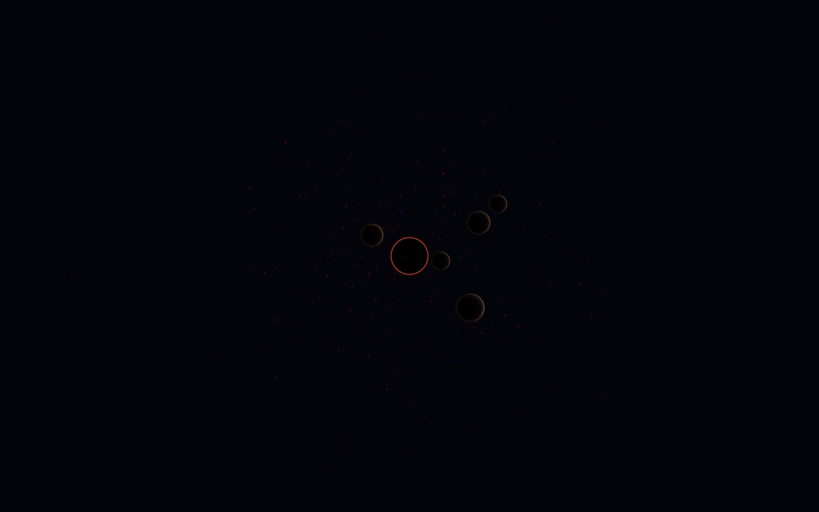 Heat death of the universe, 3D artist's impression, from another angle