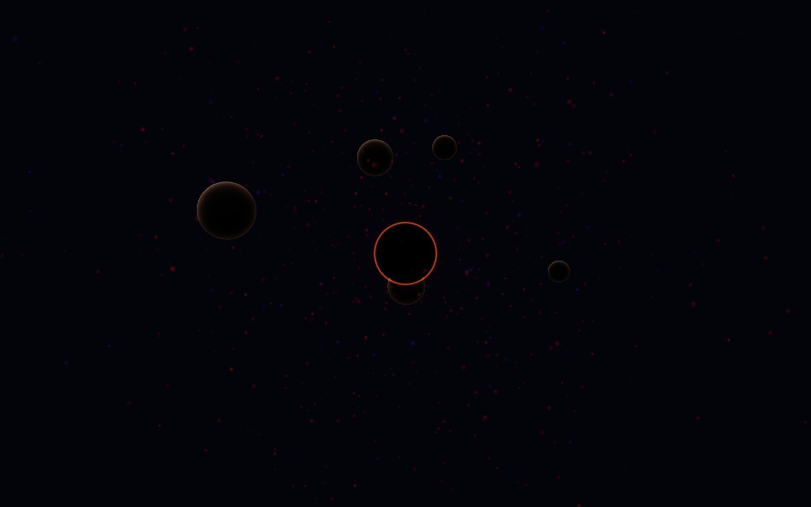 Heat death of the universe, 3D artist's impression, close-up