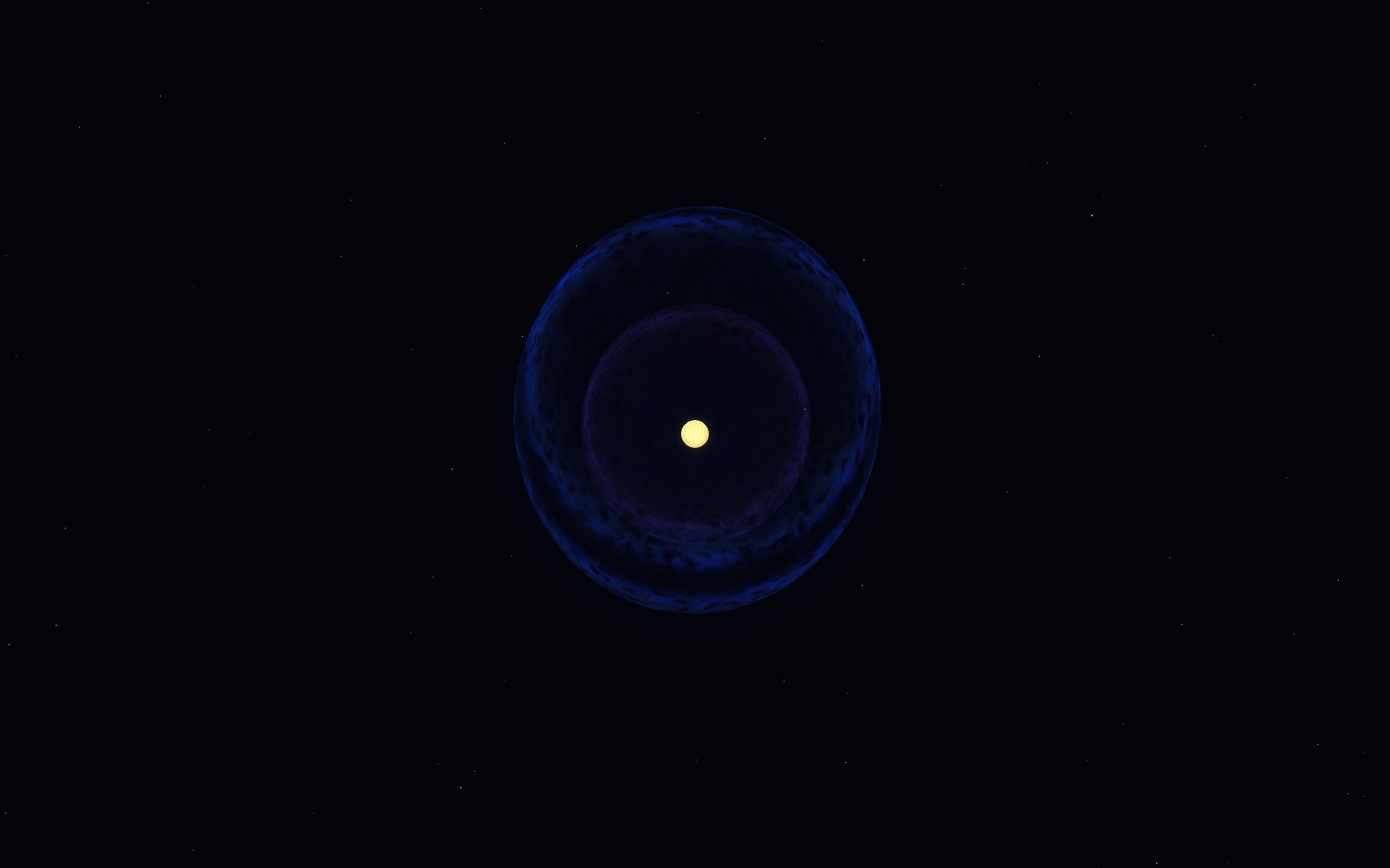 The heliopause, 3D artist's impression, close-up