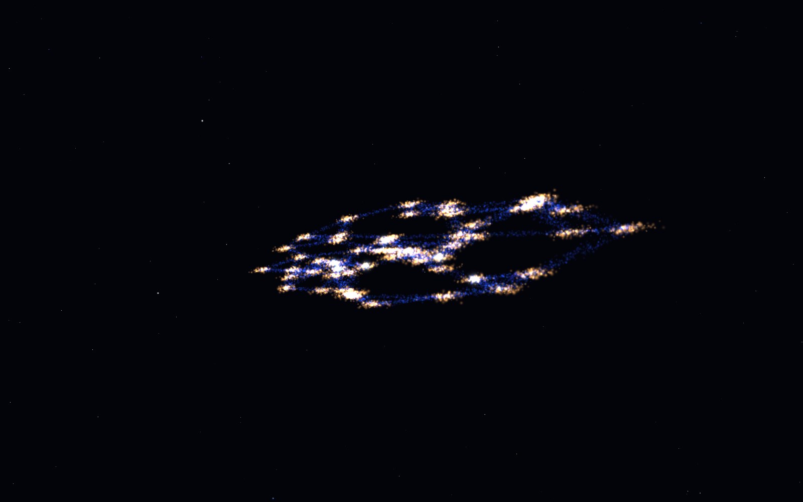 Hercules–Corona Borealis Great Wall, 3D artist's impression, from another angle