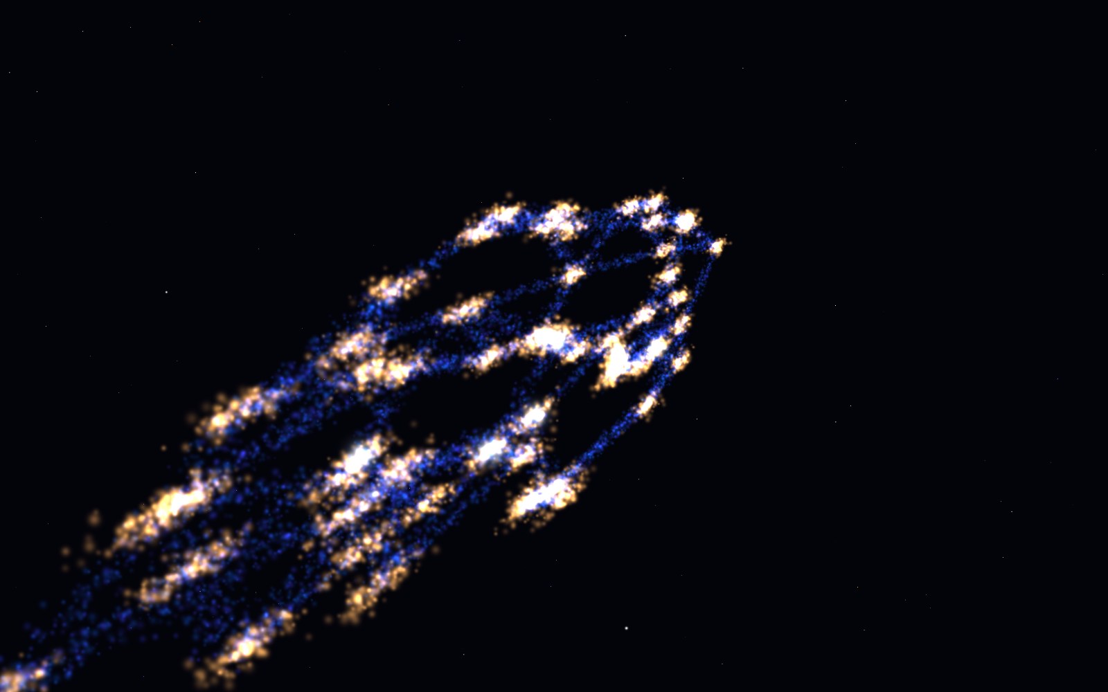 Hercules–Corona Borealis Great Wall, 3D artist's impression, close-up
