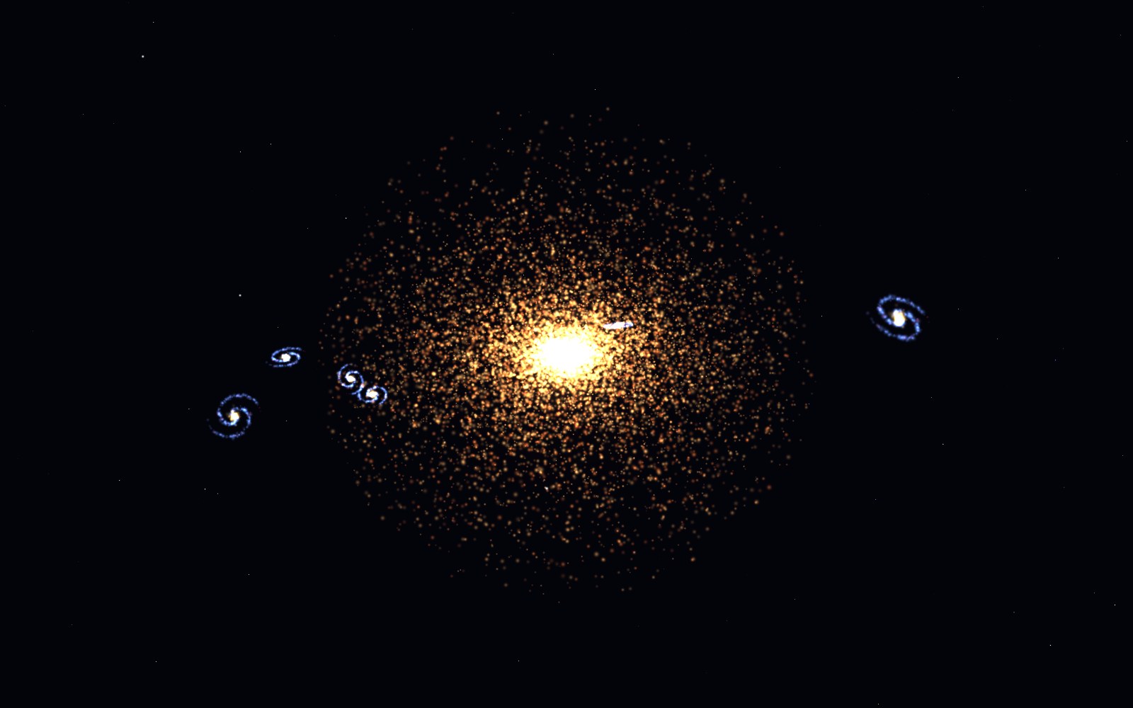 IC 1101, 3D artist's impression