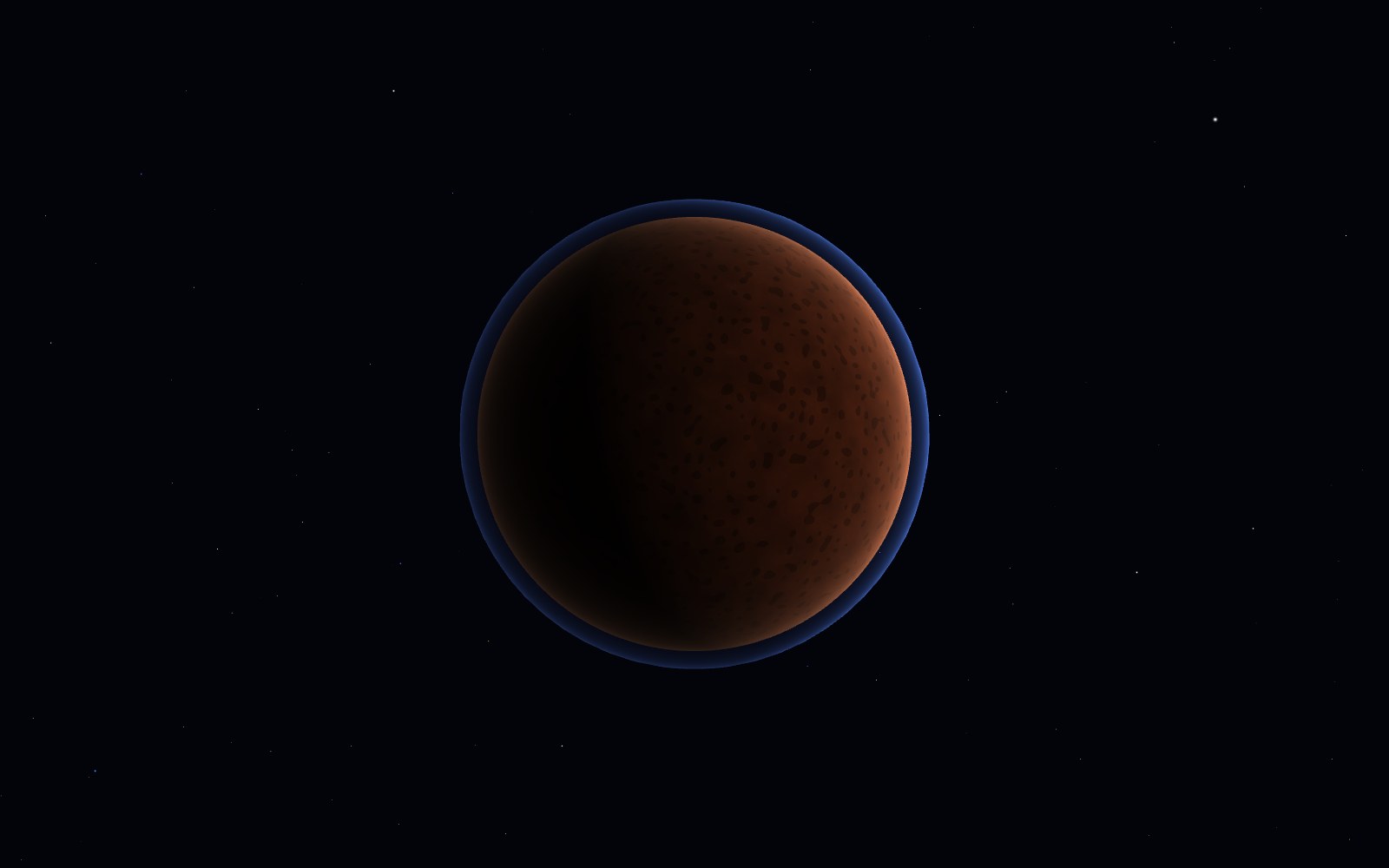 Kepler-1649c, 3D artist's impression, from another angle