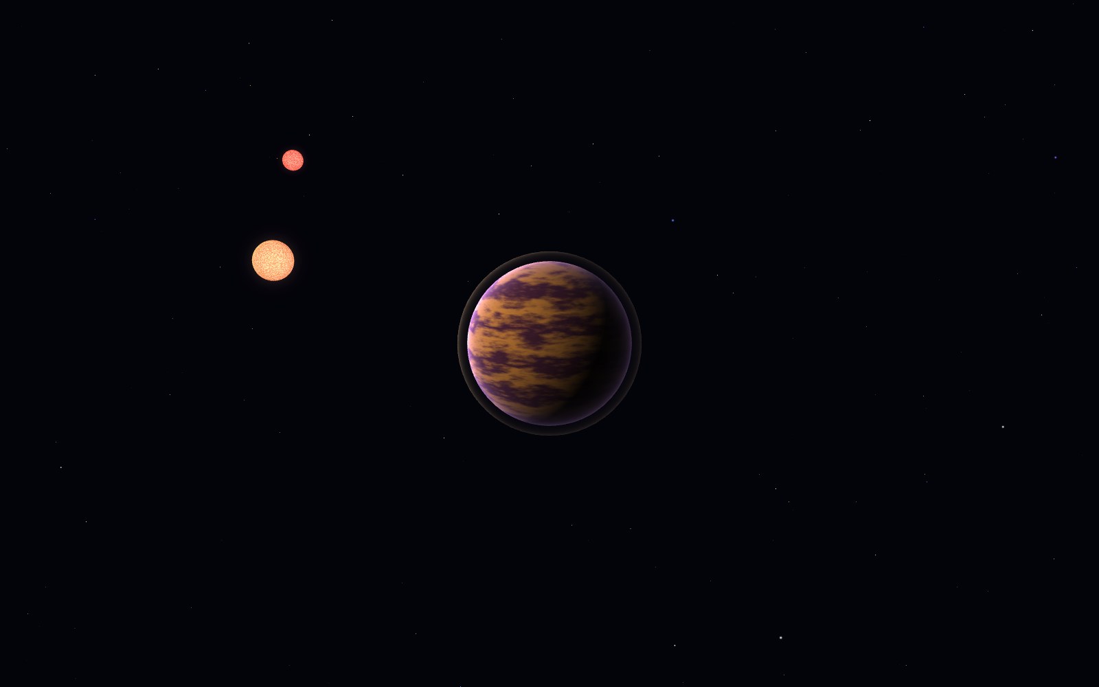 Kepler-16b, 3D artist's impression