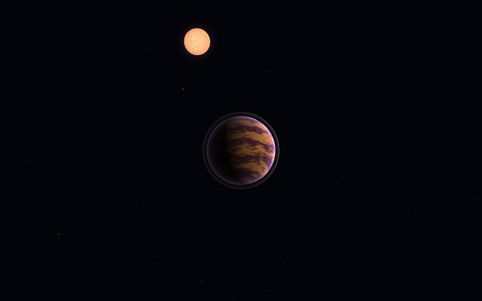 Kepler-16b, 3D artist's impression, from another angle