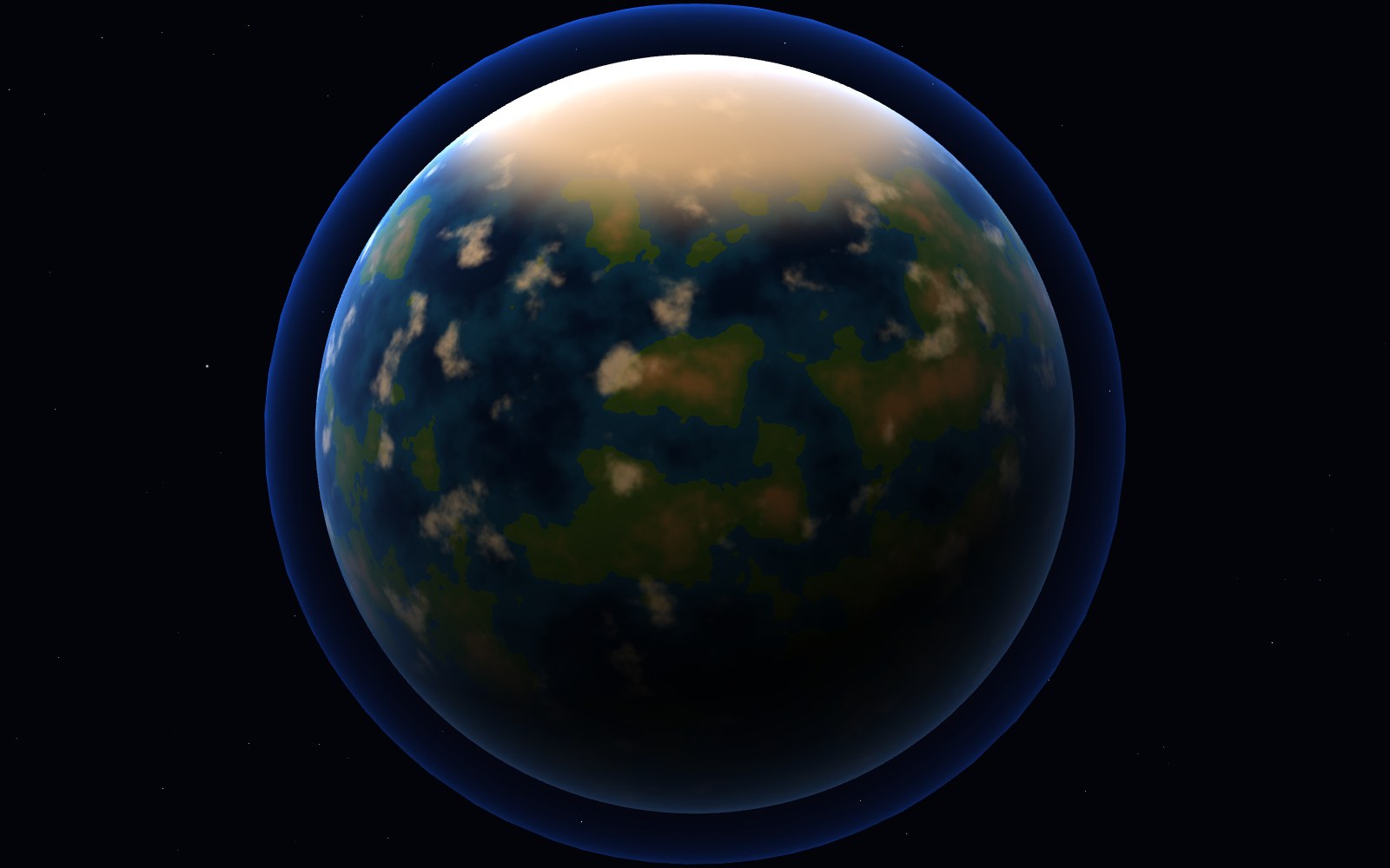 Kepler-442b, 3D artist's impression, close-up