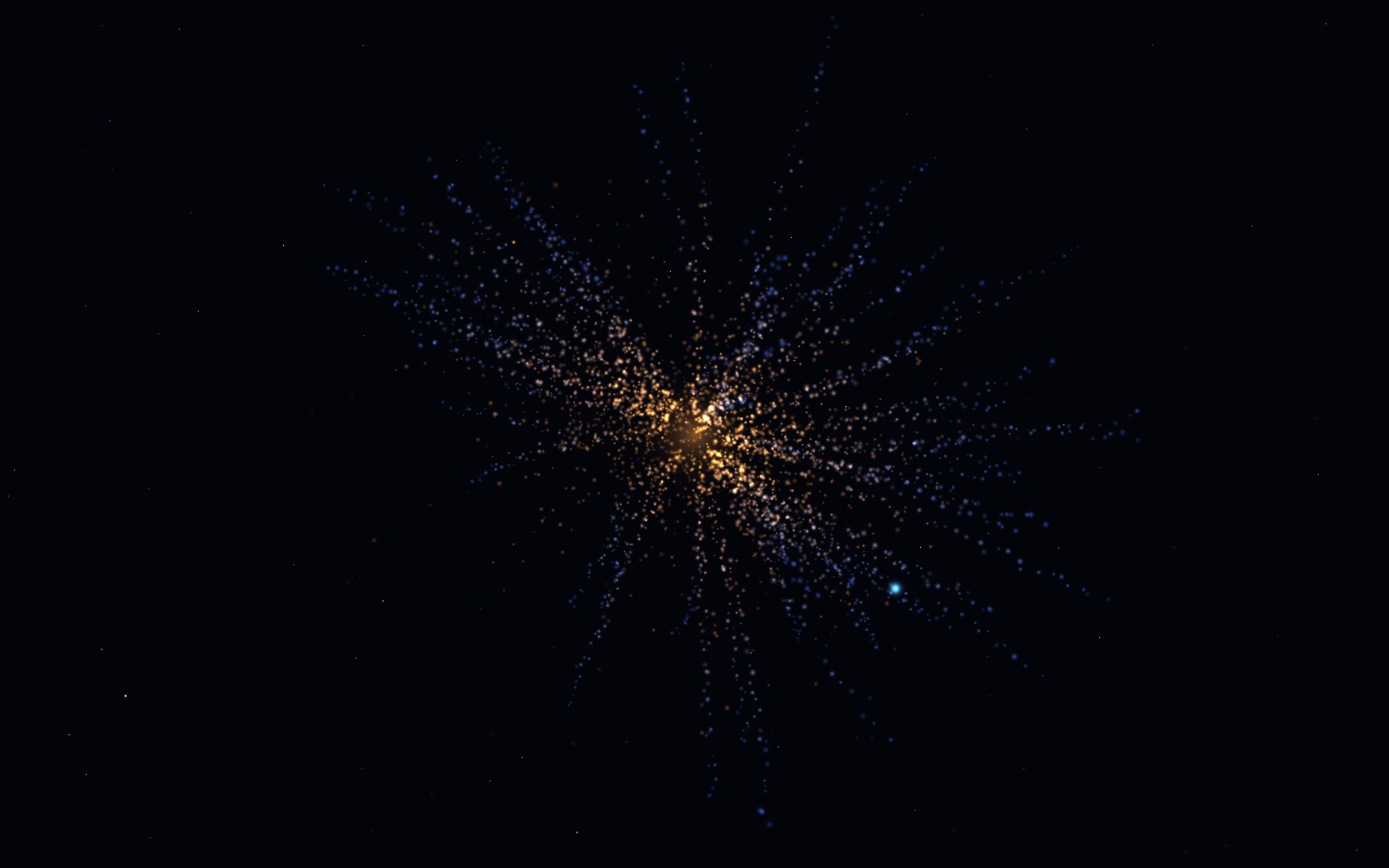 Laniakea Supercluster, 3D artist's impression, from another angle
