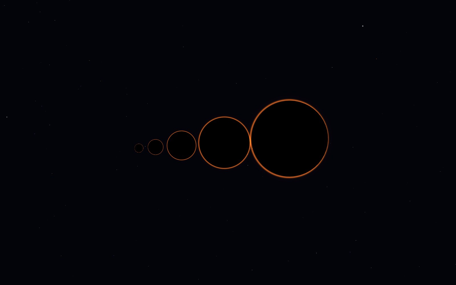 The largest black hole, 3D artist's impression