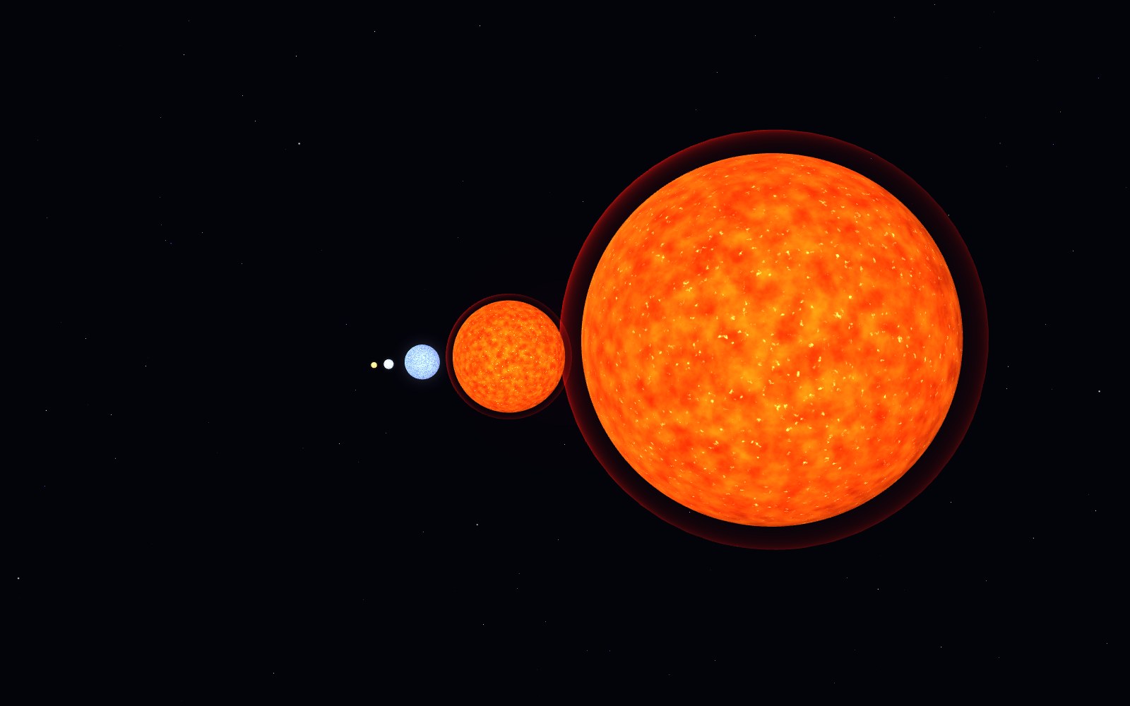 The largest star in the universe, 3D artist's impression