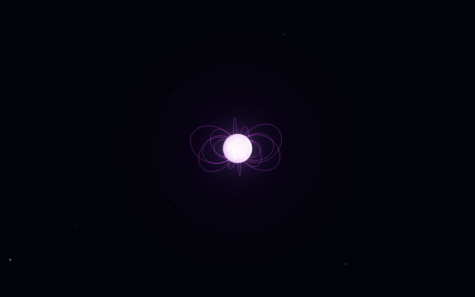 Magnetar, 3D artist's impression, from another angle