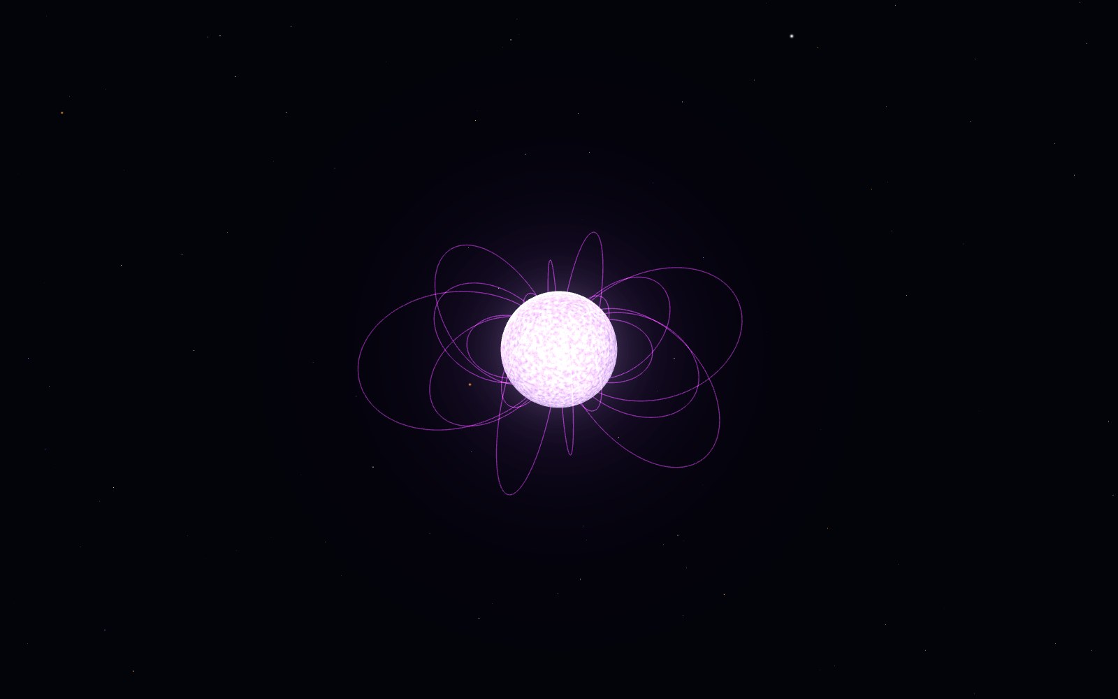 Magnetar, 3D artist's impression, close-up