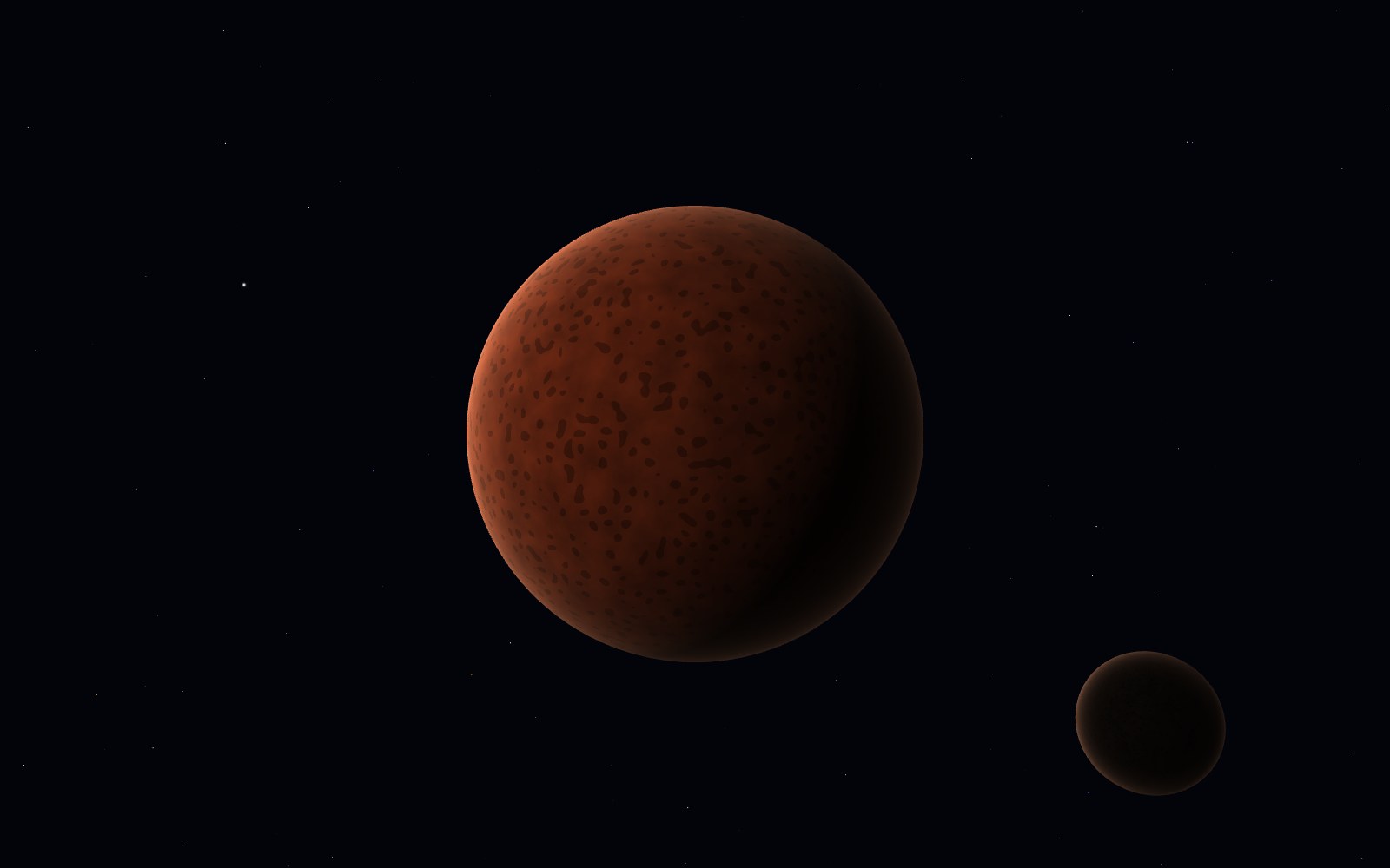 Makemake, 3D artist's impression
