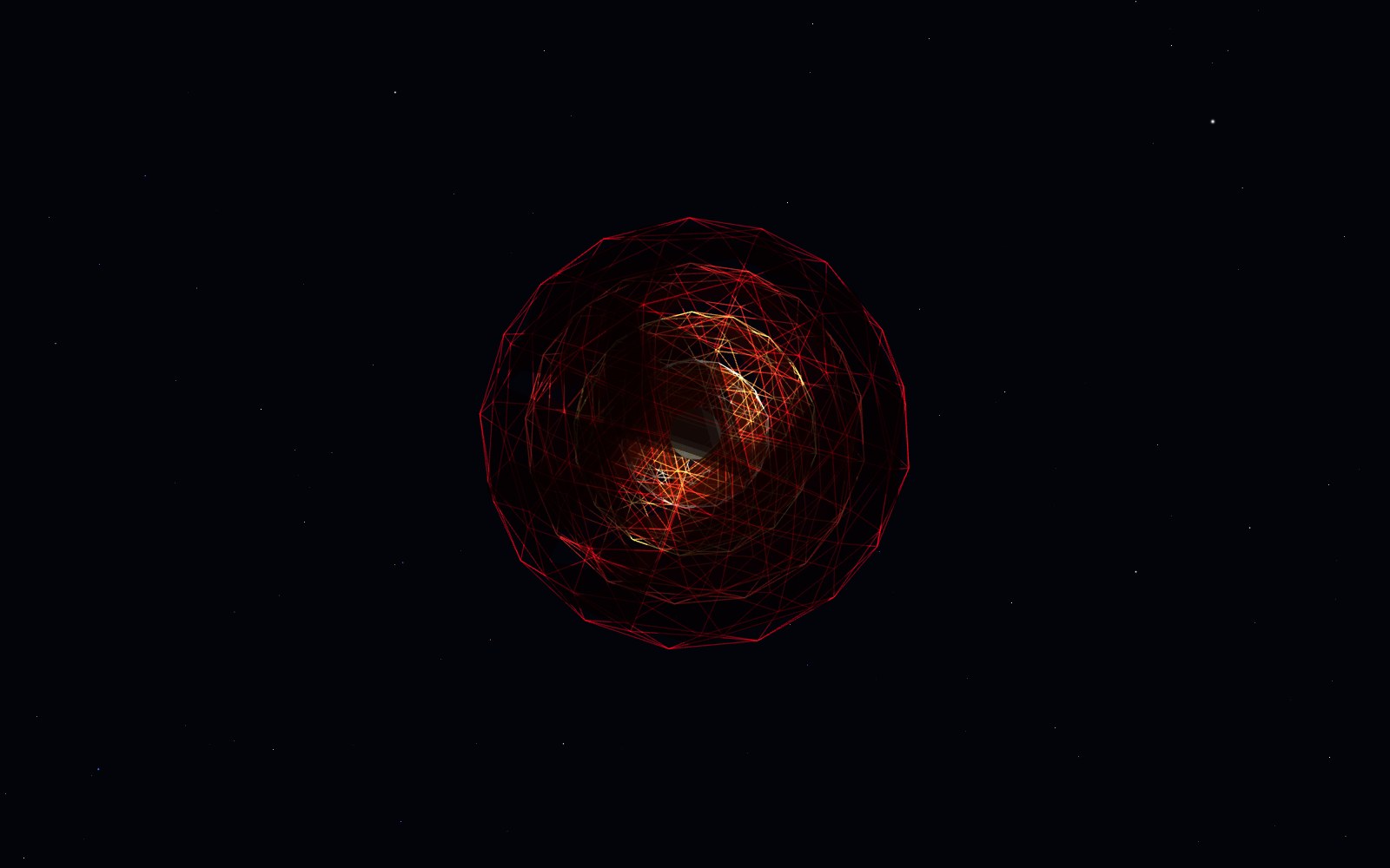 Matrioshka brain, 3D artist's impression, from another angle