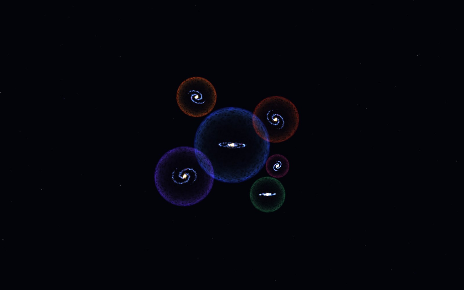 The multiverse, 3D artist's impression