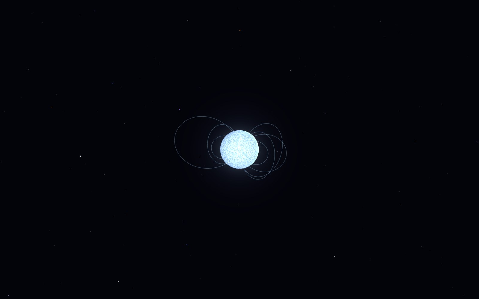 Neutron star, 3D artist's impression, from another angle