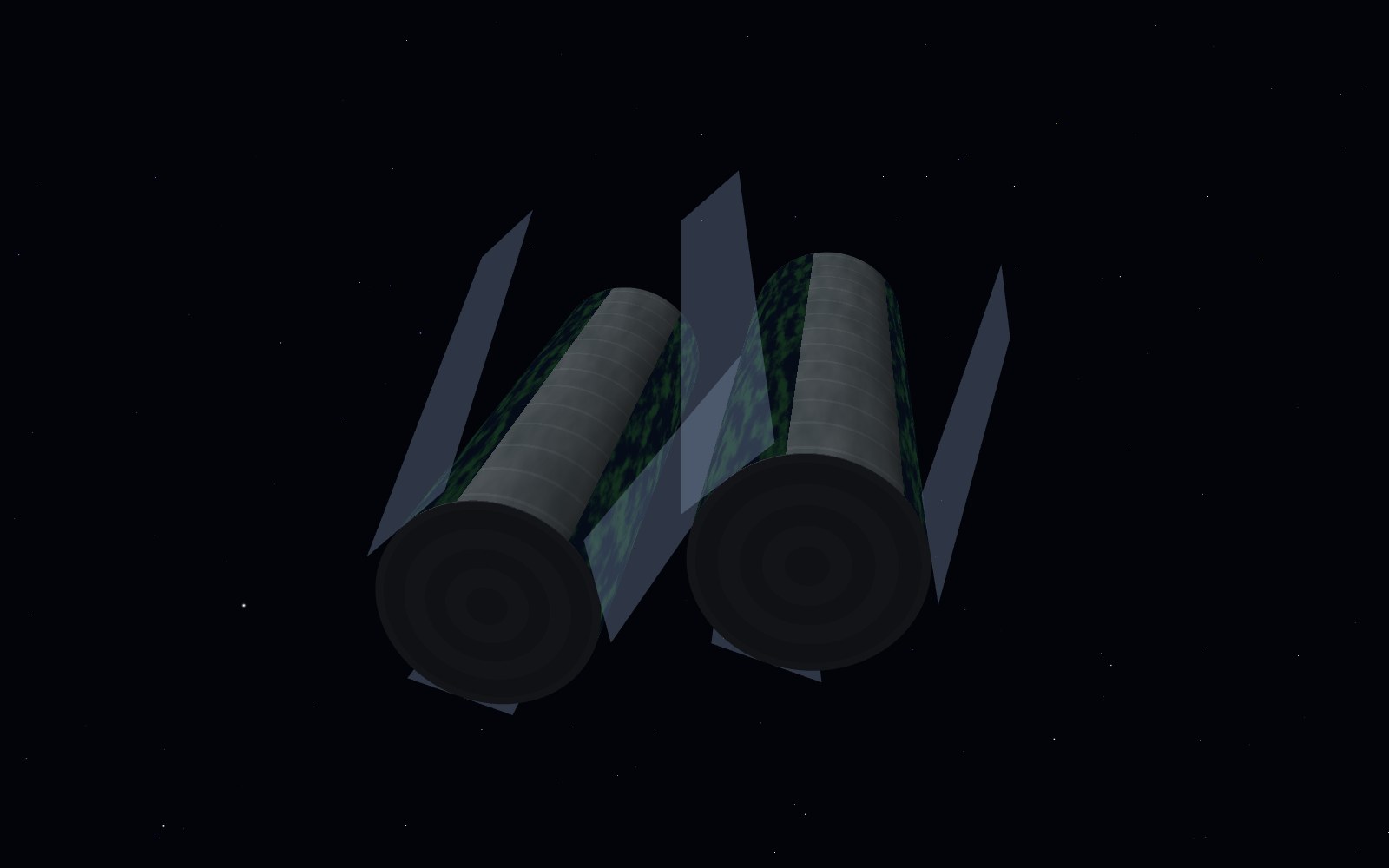 O'Neill cylinder, 3D artist's impression, close-up
