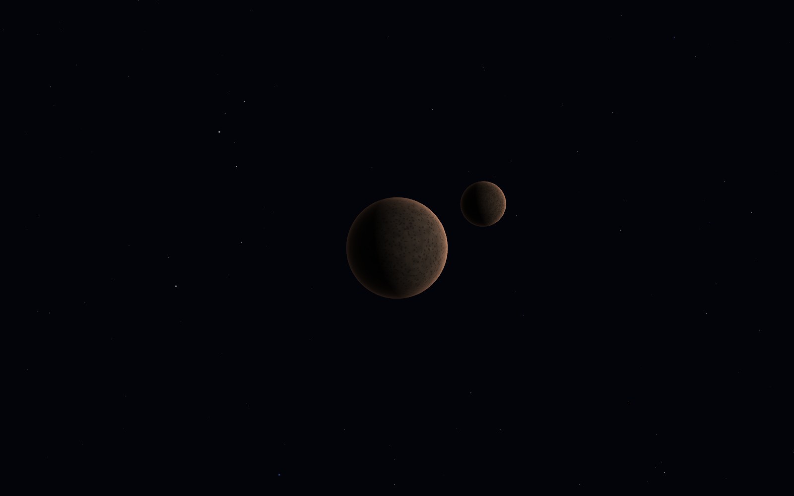 Orcus, 3D artist's impression, from another angle