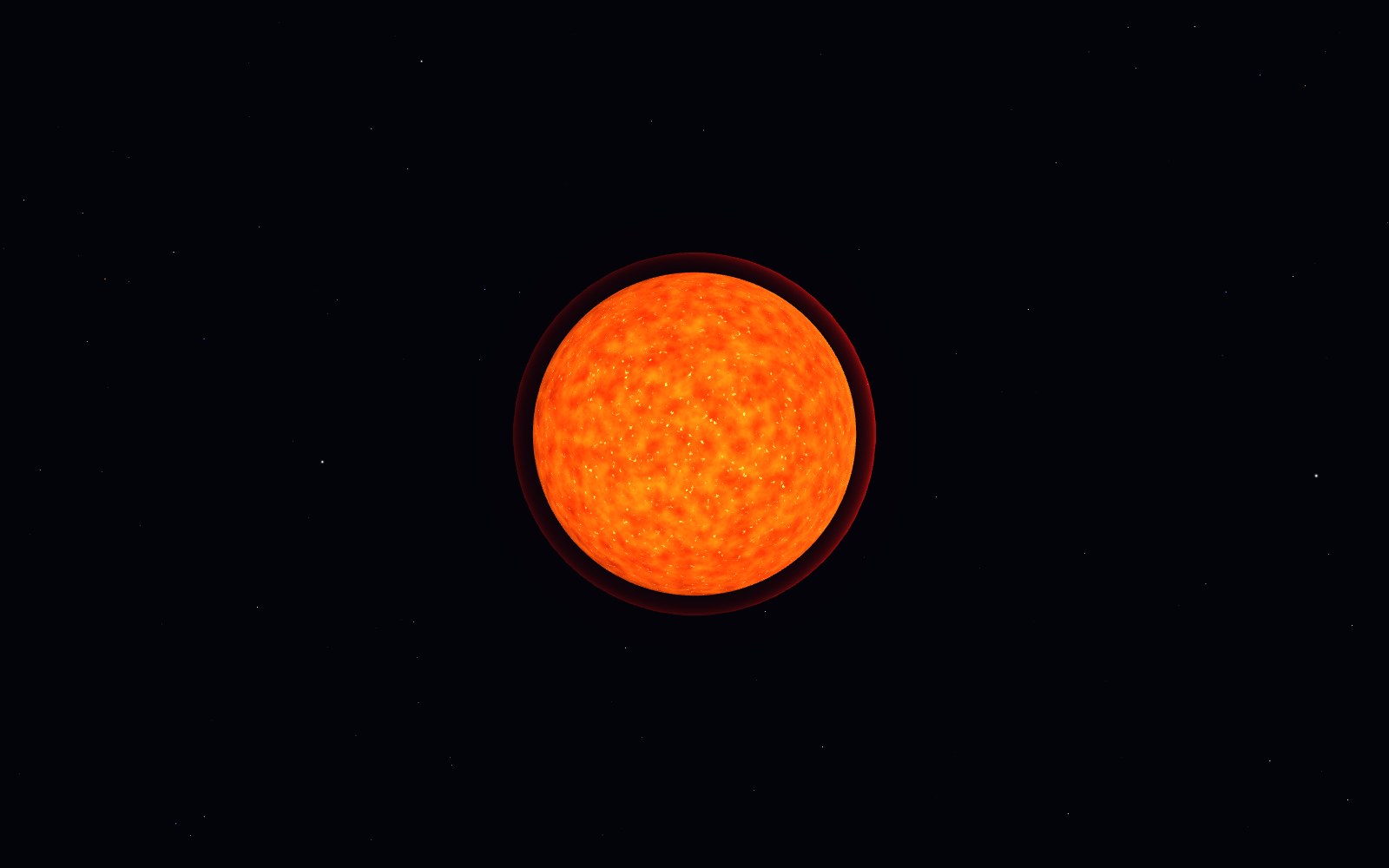 Proxima Centauri, 3D artist's impression, from another angle