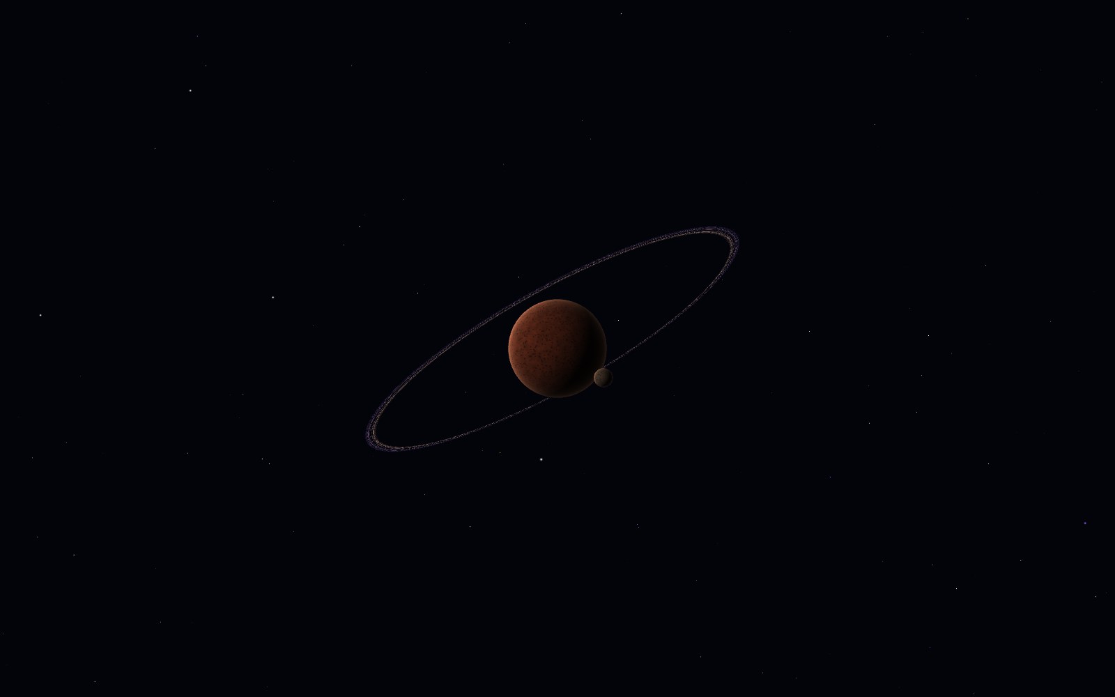 Quaoar, 3D artist's impression