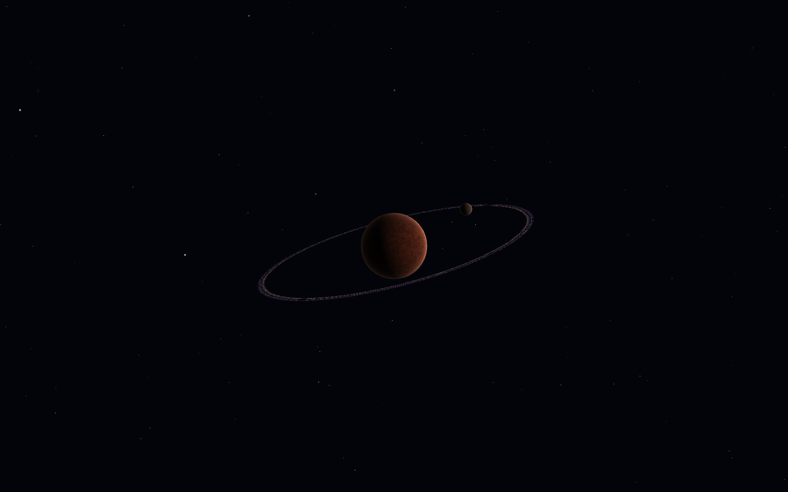 Quaoar, 3D artist's impression, from another angle