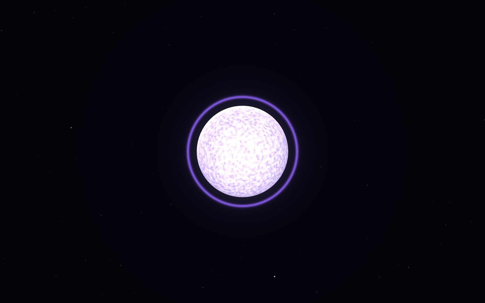 Quark star, 3D artist's impression, close-up
