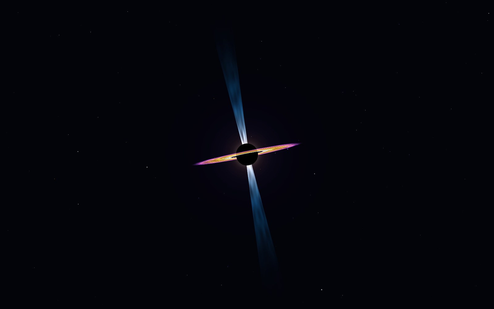 Quasar, 3D artist's impression