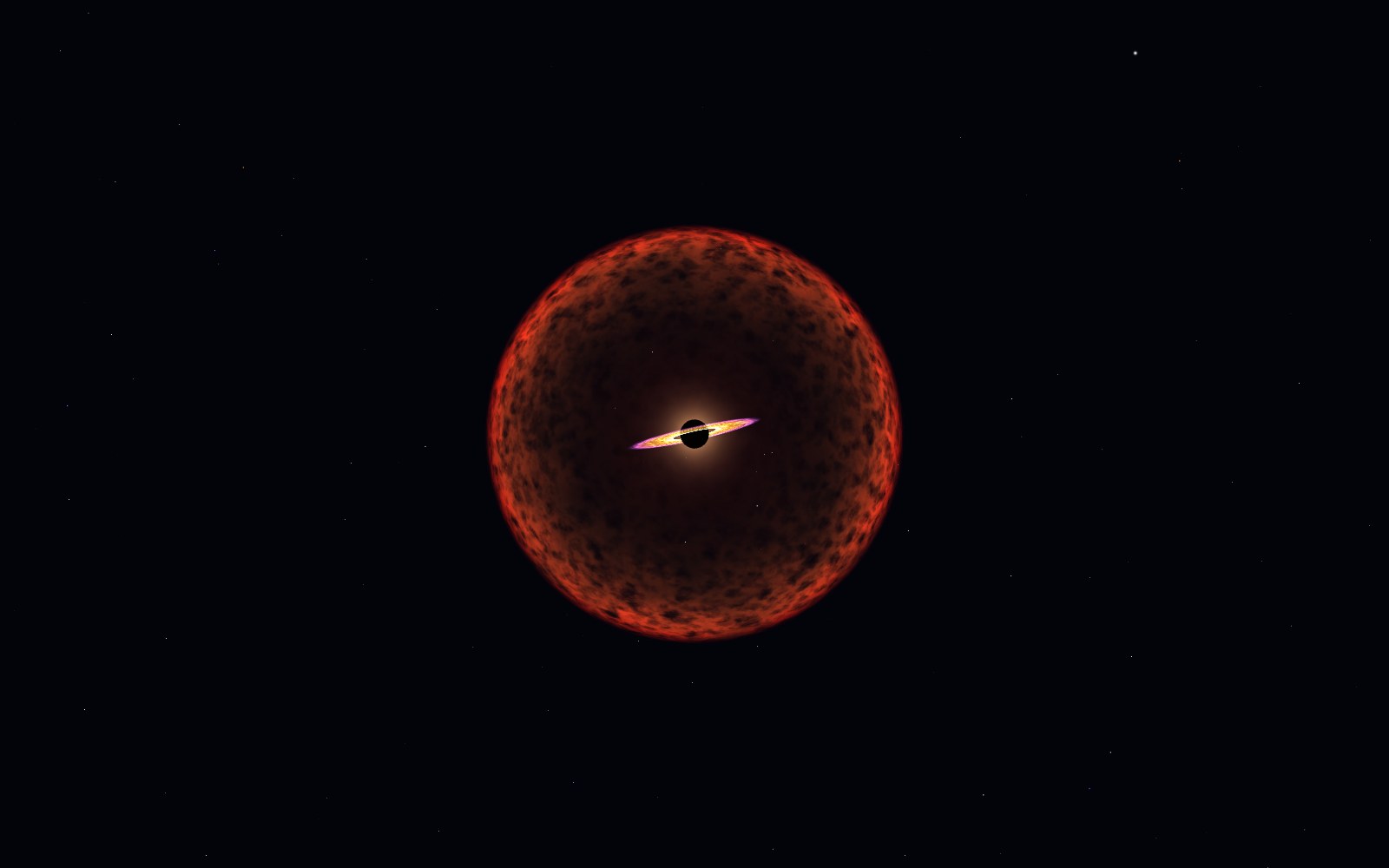 Quasi-star, 3D artist's impression