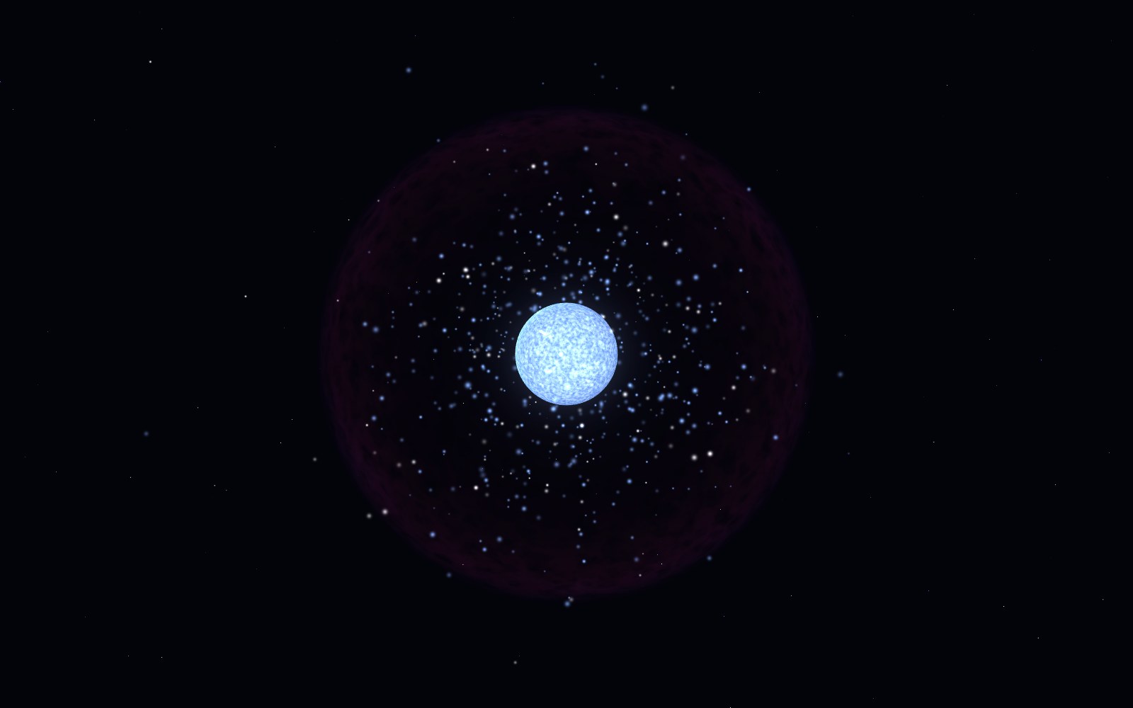 R136a1, 3D artist's impression