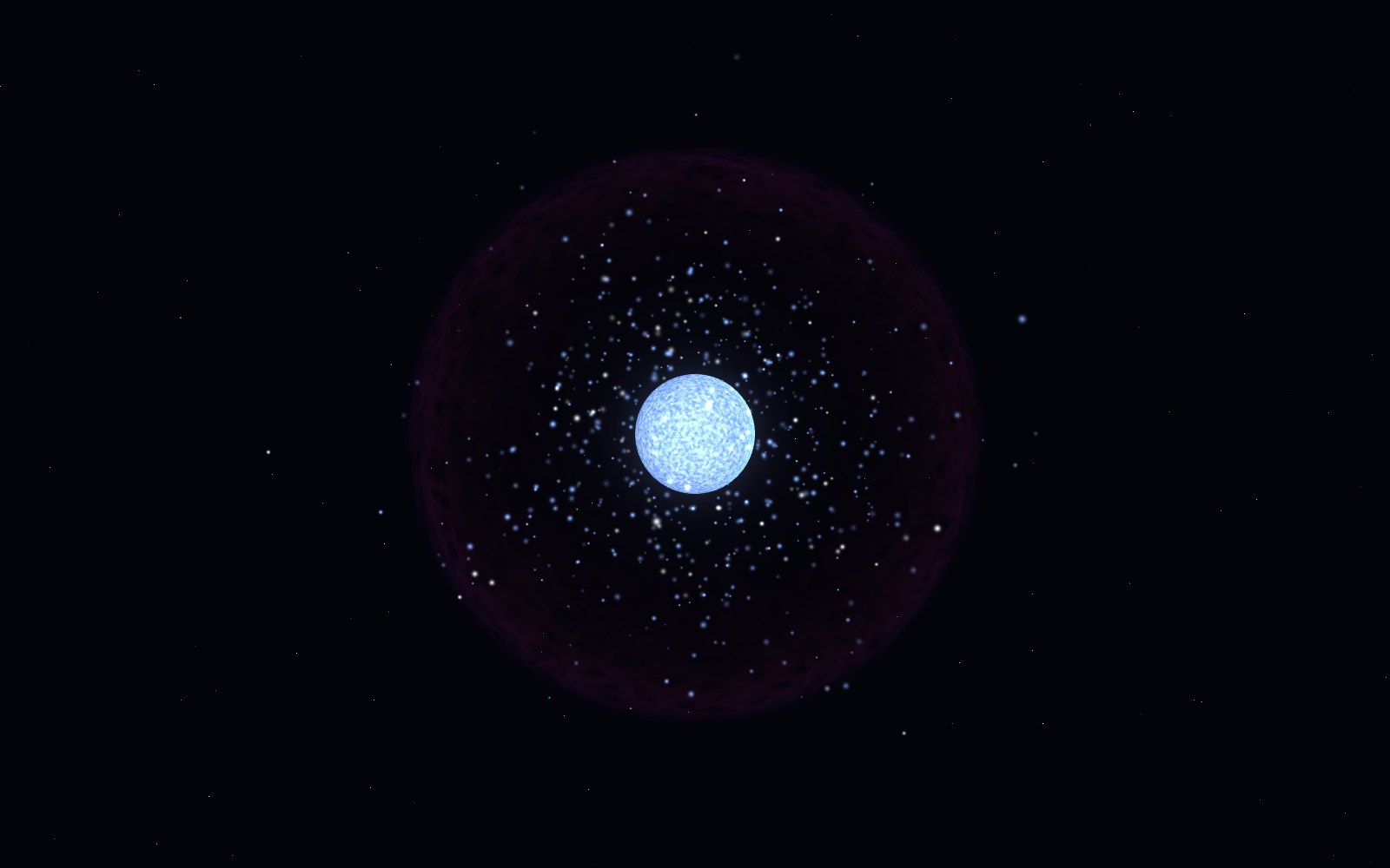 R136a1, 3D artist's impression, from another angle