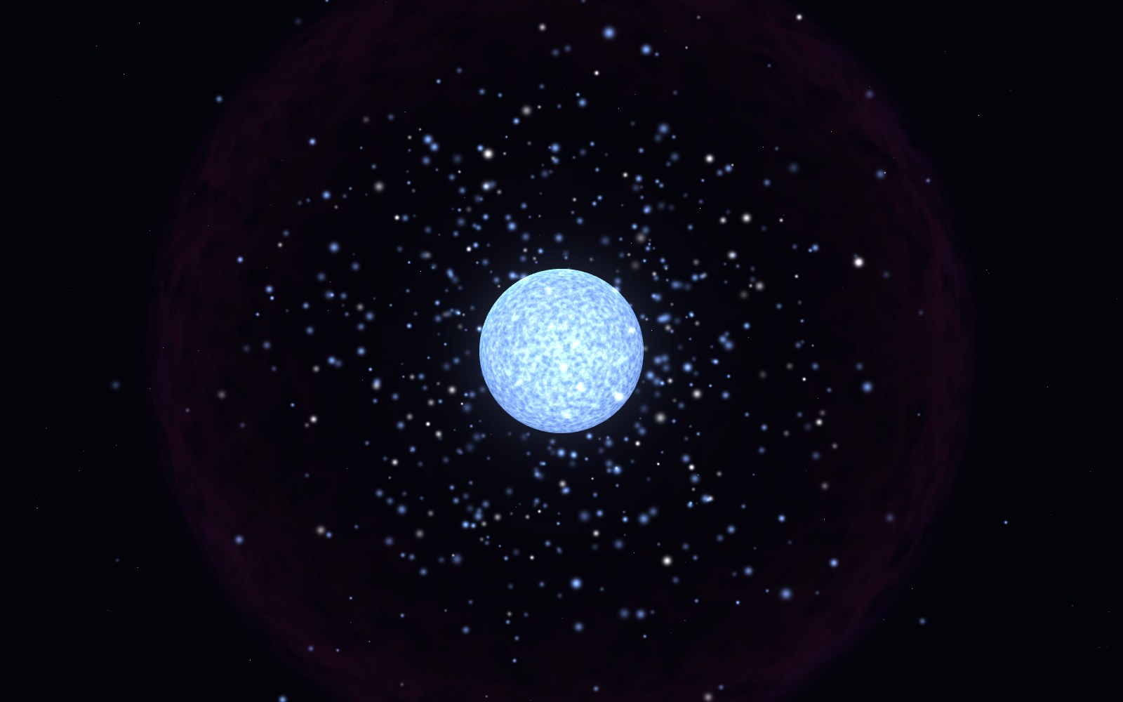 R136a1, 3D artist's impression, close-up