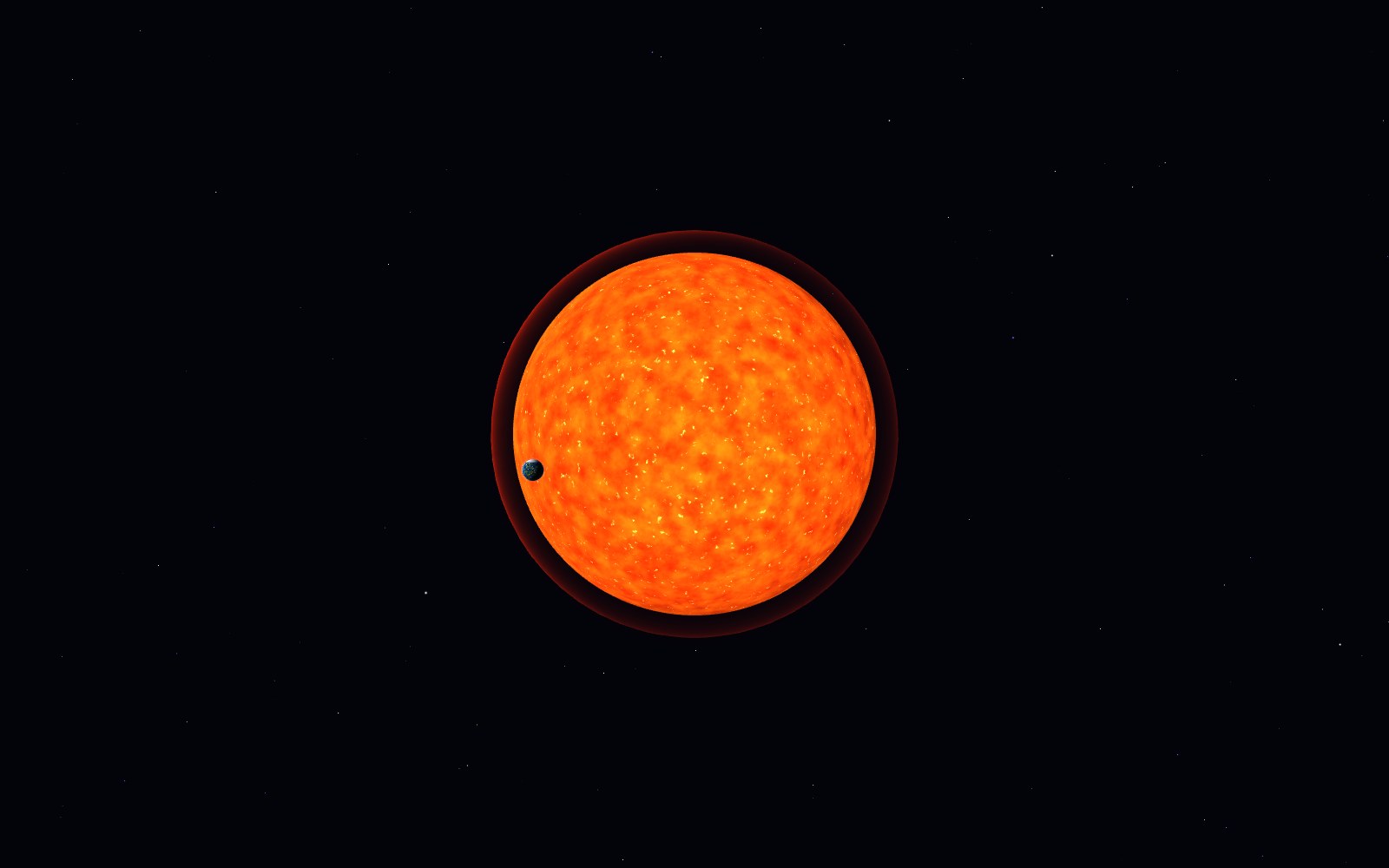 Red giant, 3D artist's impression